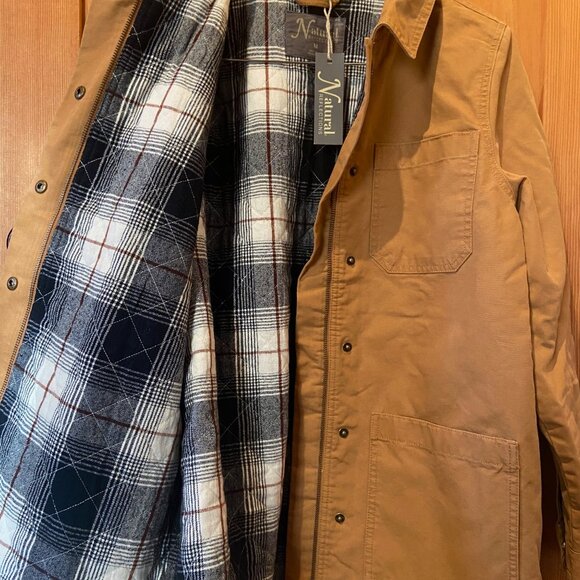 Cabela's Natural Reflections Women's Tan Chore Utility Jacket Coat NWT Sz Medium - Picture 4 of 5